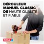 tesa Dérouleur Manuel Classic – Dévidoir Universel pour le Déroulage de Rubans Adhésifs – Support en Métal Robuste – Pour Rubans