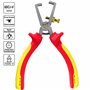 S&R Pince à Dénuder Electricien Isolée 160 mm. Dénudeur Cables électriques VDE 1000 volt
