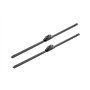 Bosch Balais d'Essuie–Glace Plats Aerotwin Retrofit AR657S, Longueur: 650mm/650mm – 1 Paire de Balais avant