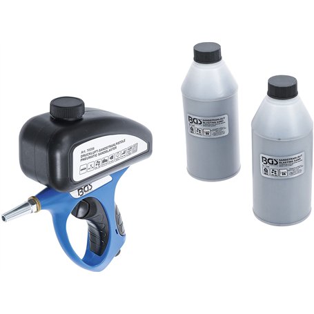 BGS 70056 | Pistolet de sablage pneumatique avec accessoires| 3 pièces