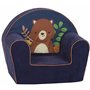 KNORRTOYS.COM Knorr Toys 68379 Happy Bear Fauteuil pour Enfant Bleu foncé