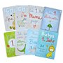 JAKO-O Cartes de naissance et de première année pour bébé - Jalons importants pour bébé - Cartes également comme journal intime