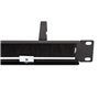 LogiLink Professional OR106B - Panneau de Gestion de câbles 19" avec 4 étriers en Acier et Barrette de Brosse Noir