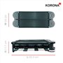 Korona 45072 Barbecue électrique de table pliable/Raclette pour 8 personnes | Raclette 2 en 1 avec 8 poêles et spatules | Avec p