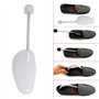 Incutex Lot de 4 Paires embauchoirs taille adaptable 38-44, embauchoirs en Plastique, Forme Chaussure, Transparent