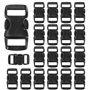 Grenhaven 20 Pcs Mini Plastique Boucles pour Sangles 10mm