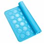Belmalia 2x Tapis de Cuisson pour Macarons en Silicone pour Macarons sans défaut | Moule en Silicone Antiadhésif + Spatule | Ble
