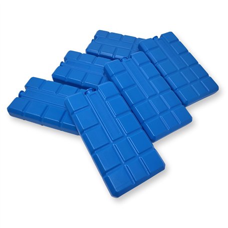 Toci Ensemble de 6 accumulateurs de froid minces de 200 ml chacun | 6 éléments de refroidissement bleus pour sac isotherme ou gl