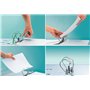 Leitz 11090004 Classeur à levier Effet Brossé -Blanc - 6,5 cm