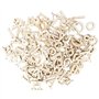 Ideen mit Herz Lot de 124 lettres en bois et chiffres en bois | Lettres majuscules et minuscules de A à Z | Chiffres de 0 à 9 |