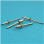 Eisenwaren2000 Rivets aveugles 4,8 x 40 mm (30 pièces) - Avec tête plate - Rivets pop DIN 7337 - ISO 15983 - Rivet - Acier inoxy