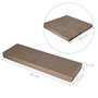 Navaris Griffoir pour Chats - Set 3X grattoir pour Chat en Carton ondulé 41 x 13 x 3 cm - Protection XXL canapé Meuble Mur - pou