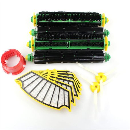 Kit de Maintenance Premium Kit de Service adapté aux Robots aspirateurs iRobot Roomba série 500 | 2 Jeux de brosses + 6 filtres