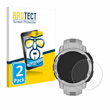 brotect Protection Ecran pour Garmin Instinct 2S Solar (40 mm) (2 Pièces) - Film Protection Ultra Clair