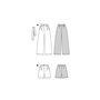 Burda style 5718 Patron de couture pour femme Pantalon Marlène avec poches passepoilées et short avec poches profondes Taille 36