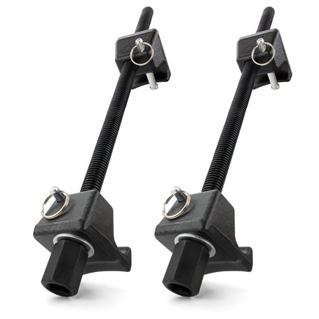 HASKYY Compresseur de jambe de force - 380 mm - Universel - Avec broches de sécurité - Pour voiture - Abaissement des amortisseu