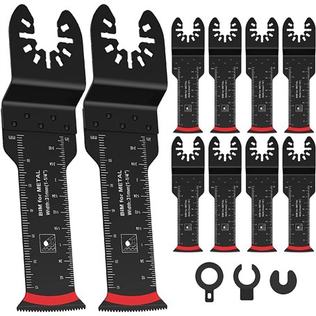 Lot de 10 lames de scie oscillantes