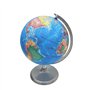 BURI Globe terrestre LED avec éclairage USB - Globe terrestre avec 4 LED et lumière blanche neutre - Diamètre : 19 cm - Hauteur 