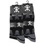 Cotton Prime Lot de 10 paires de chaussettes en coton pour homme Motif tête de mort - Noir - 39-42