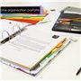 OfficeTree 5x Intercalaires Classeurs A4 Carton avec 6 Onglets - Intercalaire A4 pour Classeurs - Intercalaires A4 avec Multiper