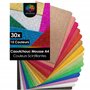 OfficeTree 30 Feuille Mousse Pailletée A4-15 Couleurs Mousse EVA 2mm - Caoutchouc Mousse Scintillant - Feuille Mousse Loisir Cre