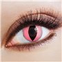 aricona Kontaktlinsen - Lentilles de contact rose vif lentilles mobiles yeux de chat - lentilles de contact colorées rose sans f