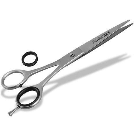 Ciseaux de coiffeur avec microdenture unilatérale en acier inoxydable Ciseaux pour le soin des cheveux 17