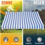 Outsunny Store à Pince avec manivelle réglable en Hauteur Store à Bras articulé Anti-salissures, résistant aux intempéries Store