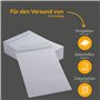 500 enveloppes d'expédition blanches C5, fermeture adhésive, rabat droit, 90 g/m² offset, sans fenêtre, Enveloppe 24