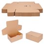 verpacking 50 boîtes pliantes 25 x 15 x 10 cm brun (dimensions extérieures 25