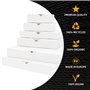 verpacking 100 Carton d'expédition pliable 24 x 16 x 4,5 cm, Blanc, MB-3 cartons d'expédition extra-plats DIN A5 (23 x 15,5 x 4,