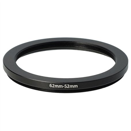 vhbw Bague d'adaptation de Filtre Step-Down de 62 mm vers 52 mm pour Objectif d'appareil Photo - Réducteur