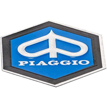 Emblème « Piaggio » en Cascade Hexagonale en Aluminium