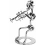 BRUBAKER Figurine en Écrous de Musicien avec Trompette - Artisanale en Métal - Décoration Cadeau pour Trompettiste et Passionnés