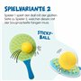 alldoro 60070 Stick & Play Lot de 4 Raquettes avec 2 balles, 2 Raquettes avec côté Ventouse pour 2 Modes de Jeu, Enfants à parti