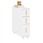 SoBuy Armoire Toilettes WC Support Papier Toilette Meuble de Salle de Bain