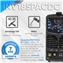 IPOTOOLS TIG-INV185PACDC poste a souder TIG - Poste a souder arc tig TIG avec 180A 230V IGBT, 3 en 1 Poste TIG, MMA électrodes,