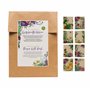 Magic Garden Seeds - Floraison - 40 sachets plats colorés en papier avec 8 designs différents - Sac cadeau - Petit/mini en papie