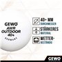 GEWO AWR Outdoor 40+ Balle de Tennis de Table d'extérieur
