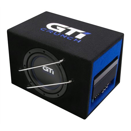 Crunch GTI800A - Caisson de Basses Actif - 20 cm - Boîtier Bassreflex Bass - GTI800A