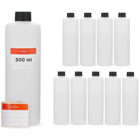 Octopus 10x Bouteilles en Plastique de 500 ML