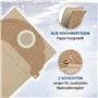 VIOKS Lot de 10 sacs d'aspirateur de rechange pour Kärchеr 6.904-322.0 Kärchеr - Sacs d'aspirateur industriels Kärchеr WD2