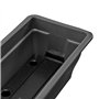 Lot de 4 jardinières de balcon de 100 cm avec réservoir d'eau anthracite, 25 l – Jardinière à fleurs résistante aux intempéries 