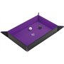 Asmodee - Gamegenic : Piste à dés magnétique Rectangulaire réversible Noir/Violet - Magnetic Dice Tray Rectangular Black/Purple 
