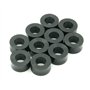 Design61 Lot de 10 entretoises rondes en polyéthylène haute densité 9 mm x Ø 15/6 mm M6