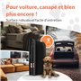 CADOCA® Rampe Pliable pour Chiens avec Réflecteurs Escalier pour Chien Capacité de Charge 90kg Robuste Rampe de Coffre Voiture