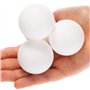 com-four® 24x Balle de Tennis de Table en ABS - balles de Tennis de Table Blanches de Taille Standard - balles de Jeu pour ping-