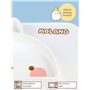 6vibes Molang assiette silicone bébé antidérapant, assiette enfant sans BPA, Passe au lave-vaisselle et au micro-ondes assiette 