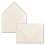 Lot de 25 feuilles de papier à lettre DIN A5 avec enveloppes C6 - Blanc naturel - Fermeture adhésive (blanc) - Papier à lettre m
