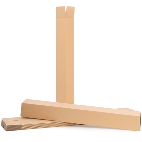 50 tubes carton carrés 88 x 11 x 11 cm